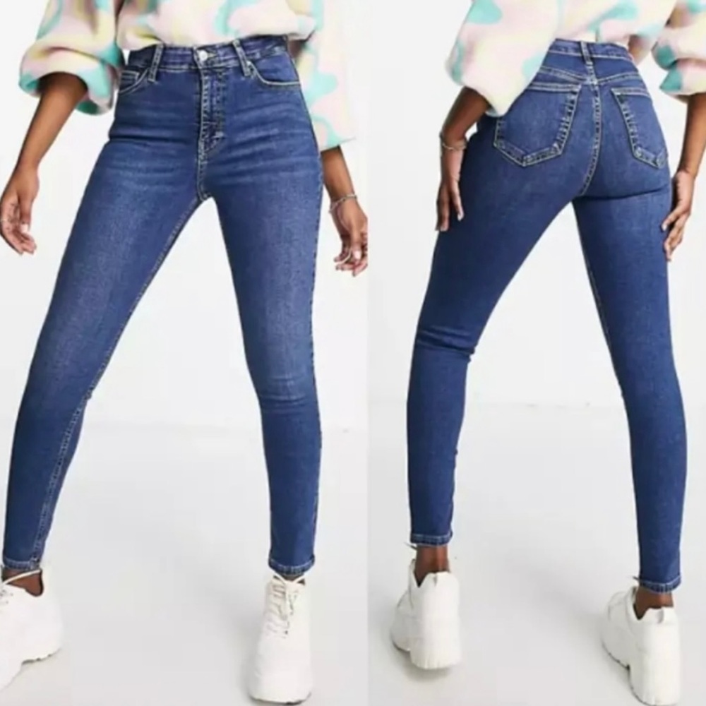 Topshop - High waisted skinny jeans